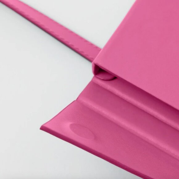 New Closed Belt Bag Mini Pink Raspberry Designer Crossbody Belt Bag MSRP $358 - Picture 4 of 6